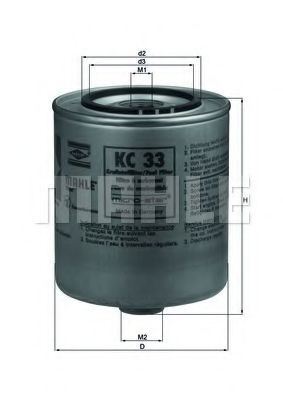 KC33 Mahle Original Фільтр палива